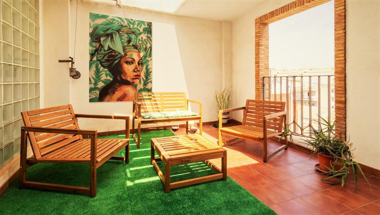 Penthouse Duplex In A 4 Floors Spanish House -8 Min To Center By Metro Βαλένθια Εξωτερικό φωτογραφία
