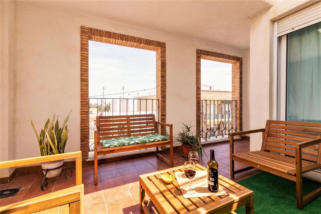 Penthouse Duplex In A 4 Floors Spanish House -8 Min To Center By Metro Βαλένθια Εξωτερικό φωτογραφία