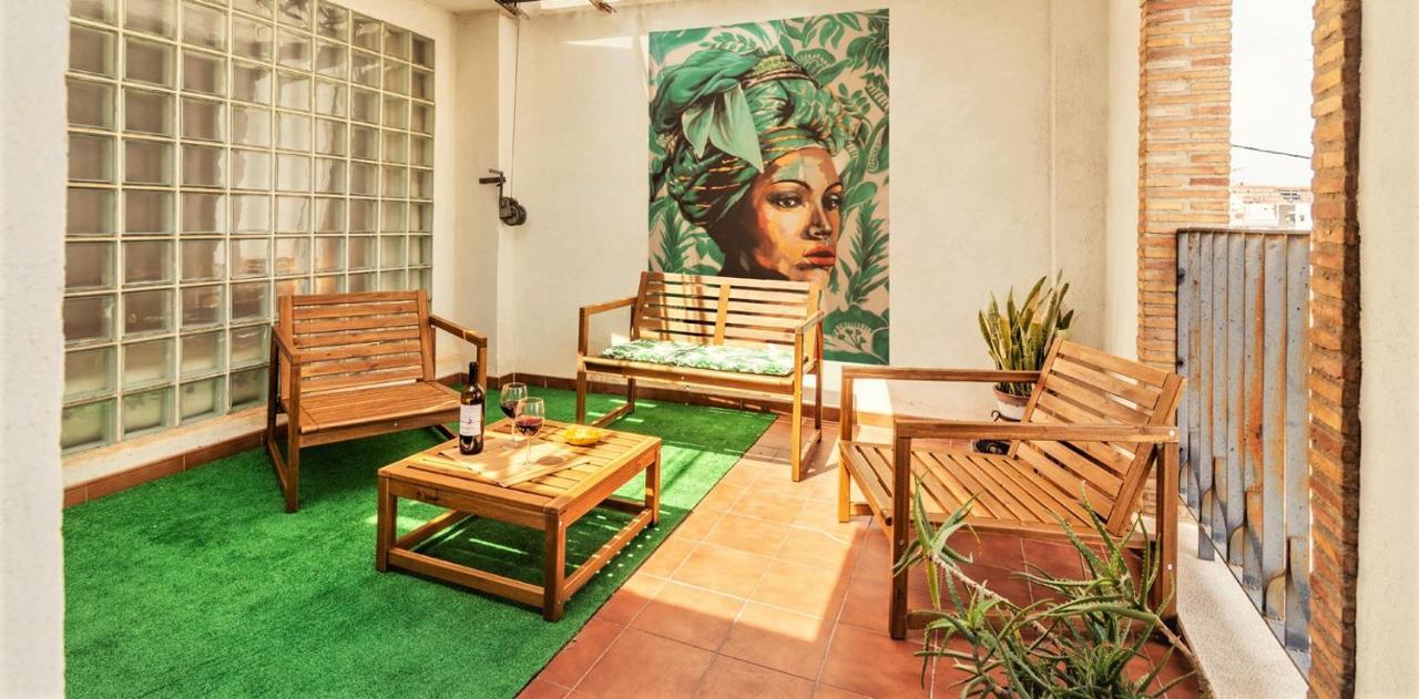 Penthouse Duplex In A 4 Floors Spanish House -8 Min To Center By Metro Βαλένθια Εξωτερικό φωτογραφία