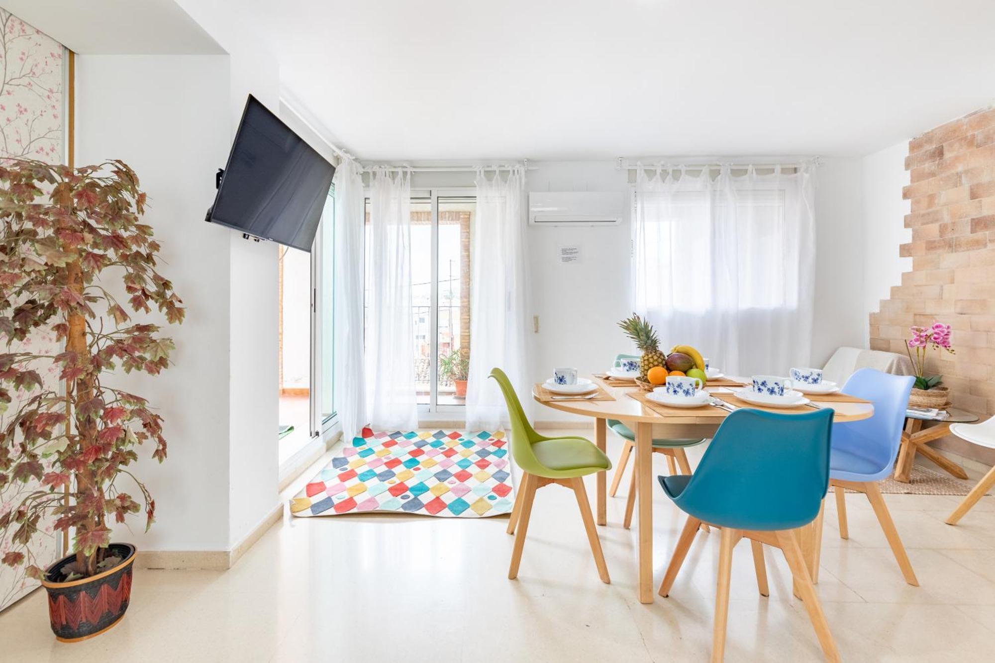 Penthouse Duplex In A 4 Floors Spanish House -8 Min To Center By Metro Βαλένθια Εξωτερικό φωτογραφία